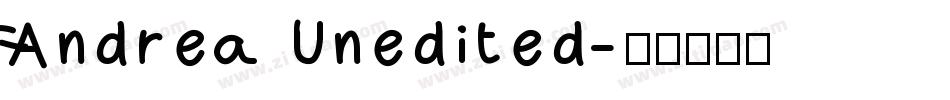 Andrea Unedited字体转换